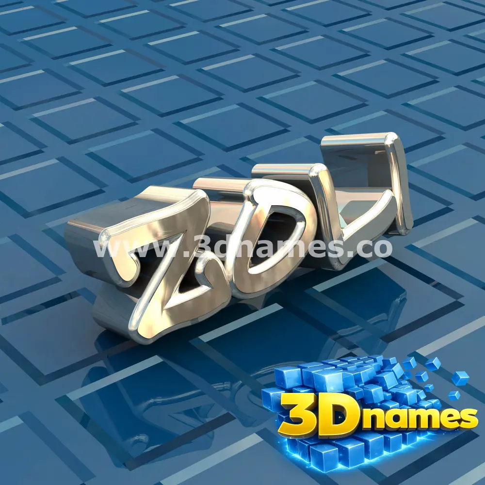 zoli in Blue Bling style - 3D name wallpaper