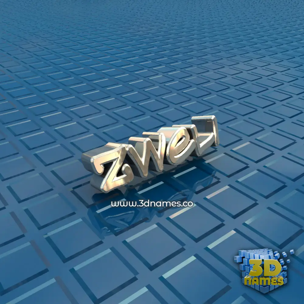 zweli in Blue Bling style - 3D name wallpaper