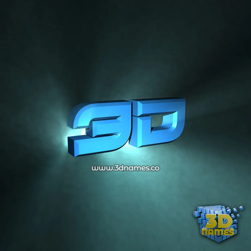 3d in Light Shine style - 3D name wallpaper
