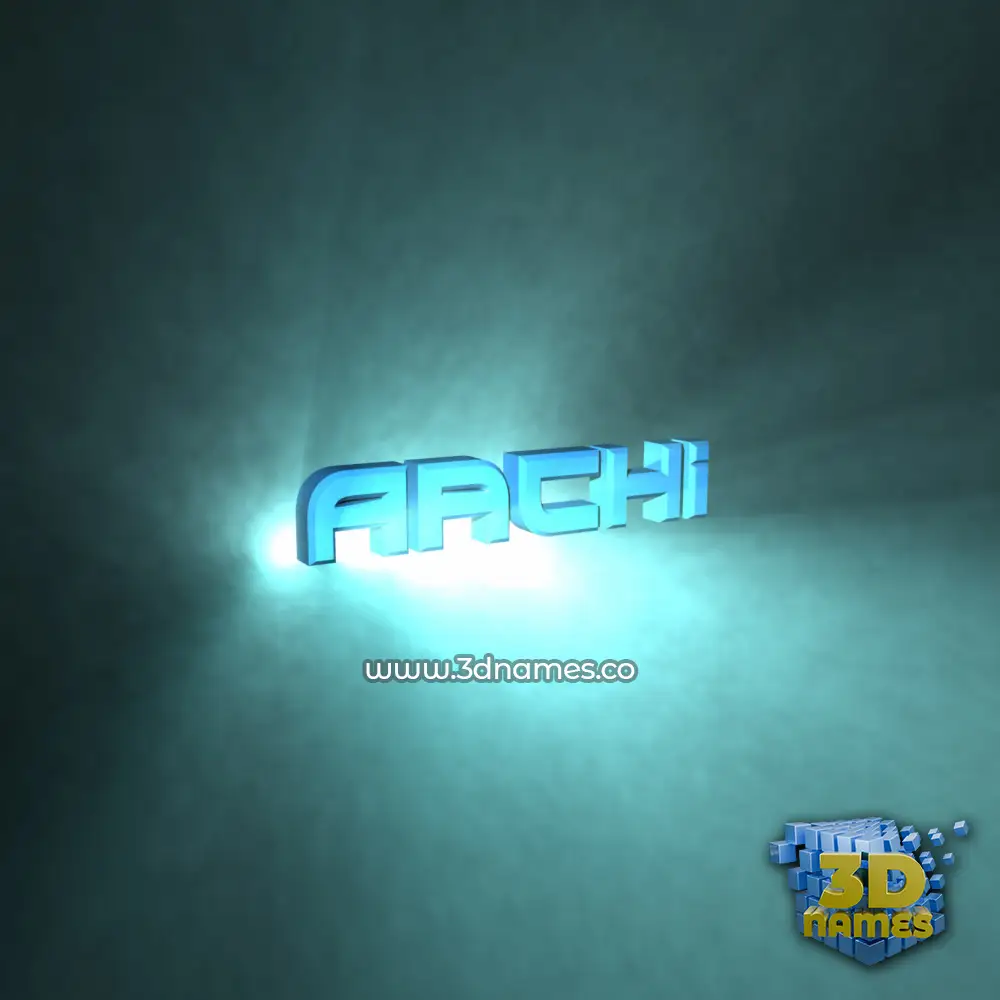 aachi in Light Shine style - 3D name wallpaper