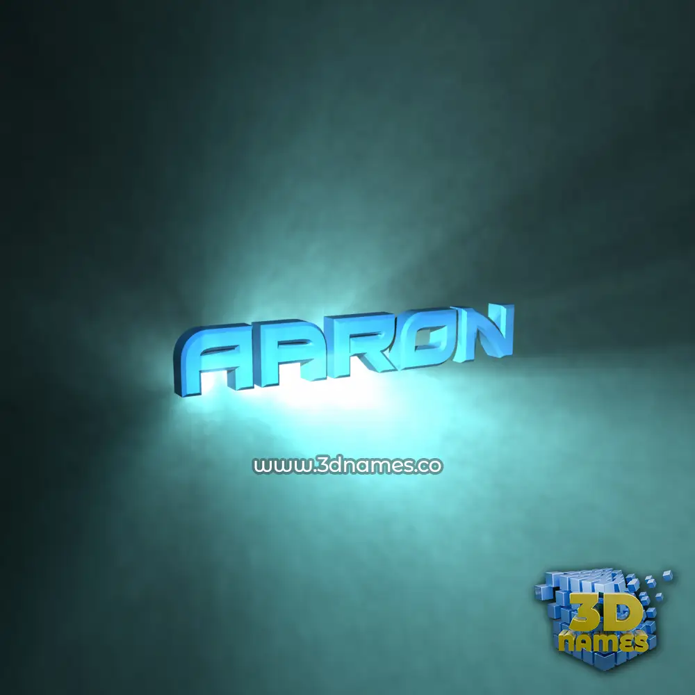 aaron in Light Shine style - 3D name wallpaper