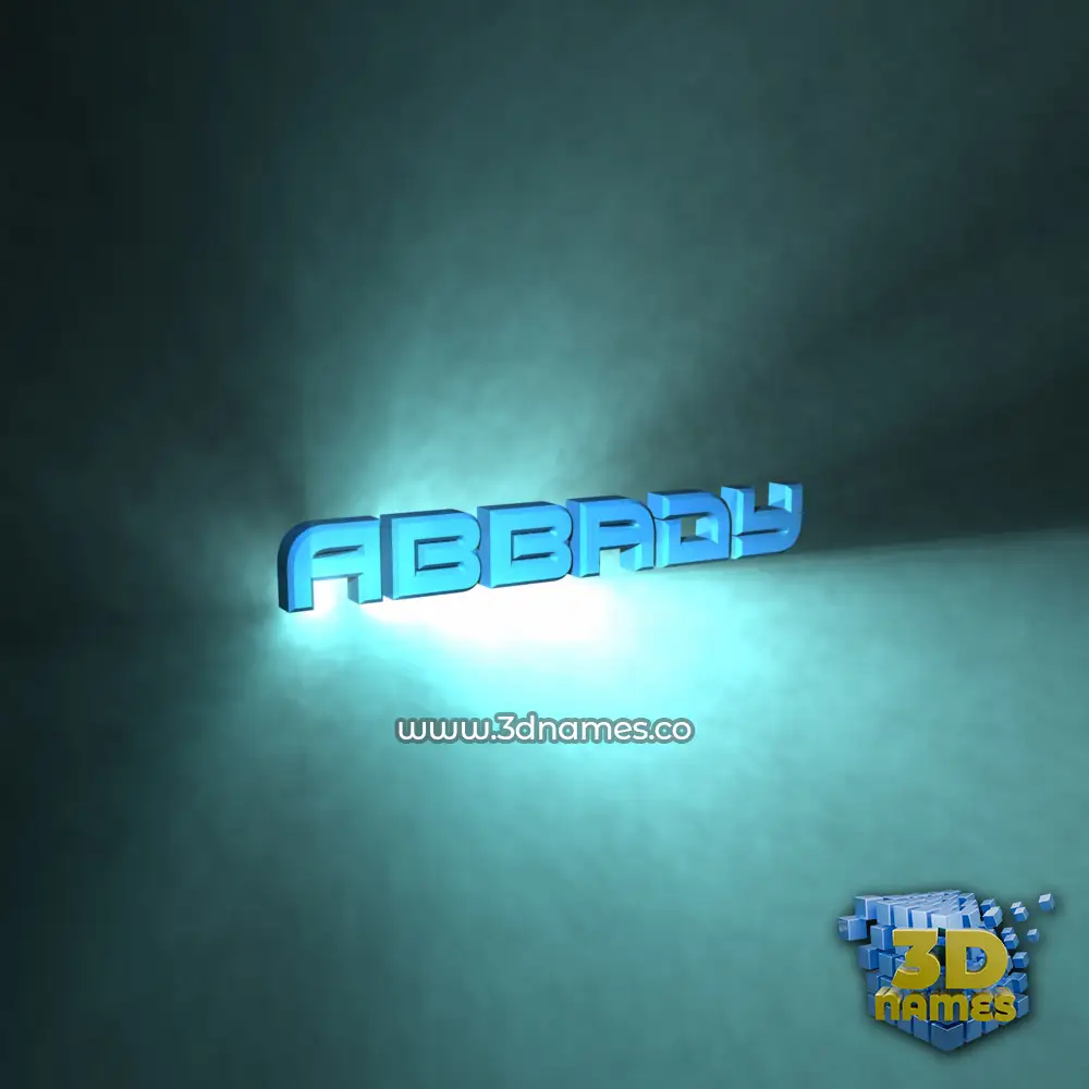 abbady in Light Shine style - 3D name wallpaper