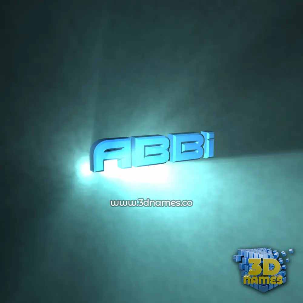 abbi in Light Shine style - 3D name wallpaper