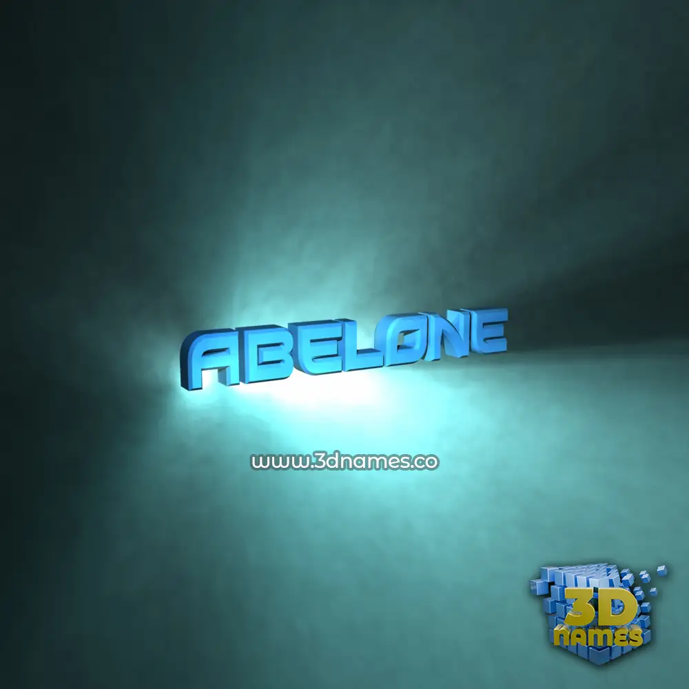 abelone in Light Shine style - 3D name wallpaper