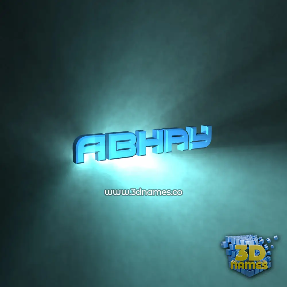 abhay in Light Shine style - 3D name wallpaper