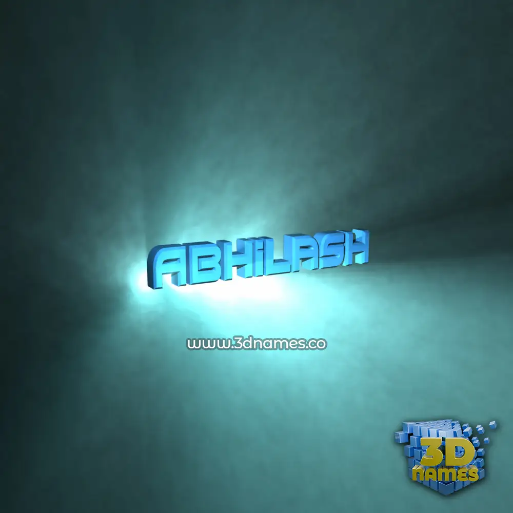 abhilash in Light Shine style - 3D name wallpaper