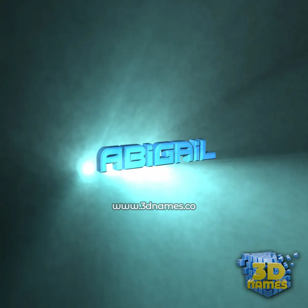 abigail in Light Shine style - 3D name wallpaper
