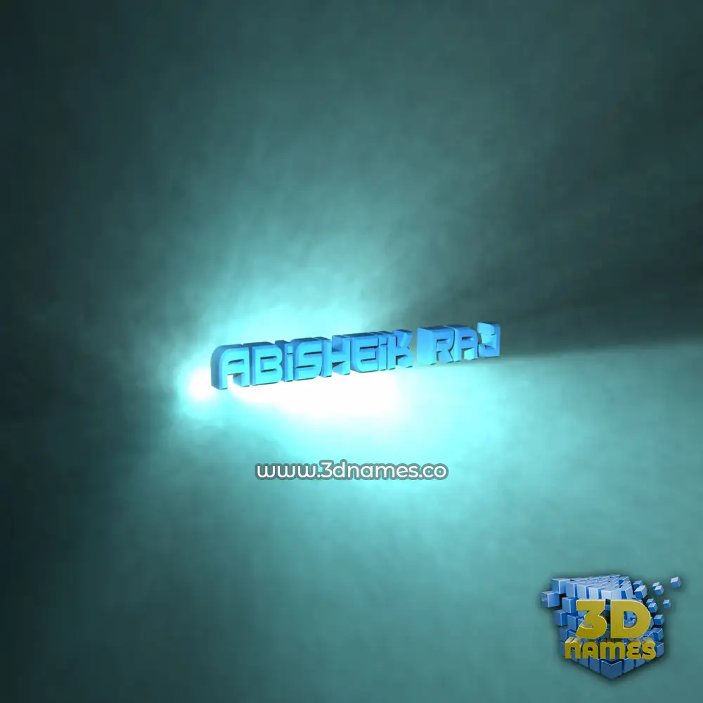 abisheik raj in Light Shine style - 3D name wallpaper
