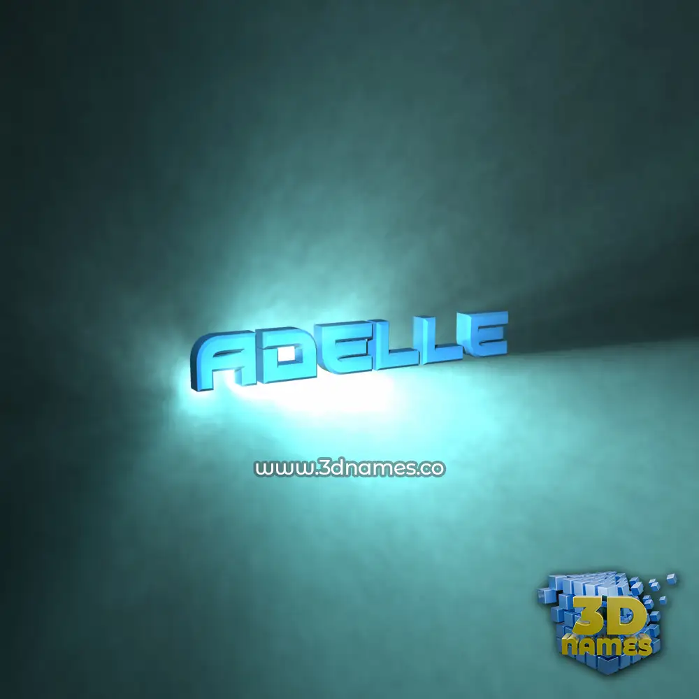 adelle in Light Shine style - 3D name wallpaper