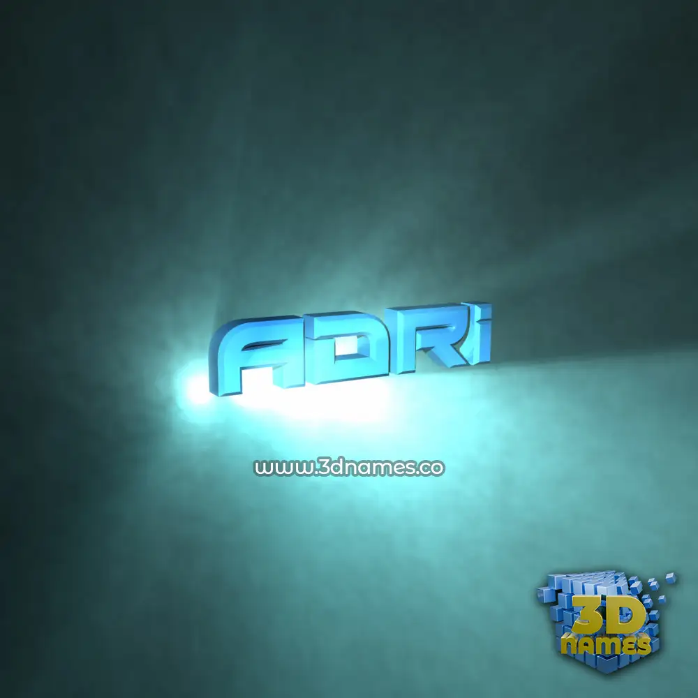 adri in Light Shine style - 3D name wallpaper