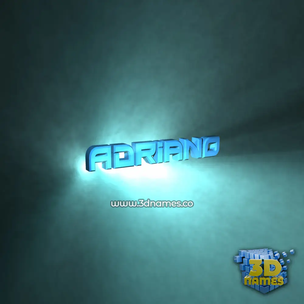 adriano in Light Shine style - 3D name wallpaper