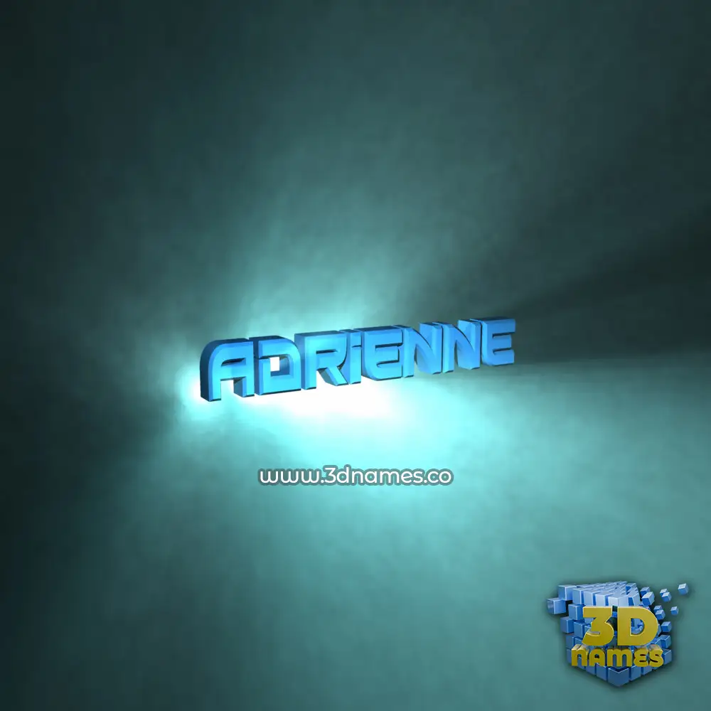 adrienne in Light Shine style - 3D name wallpaper