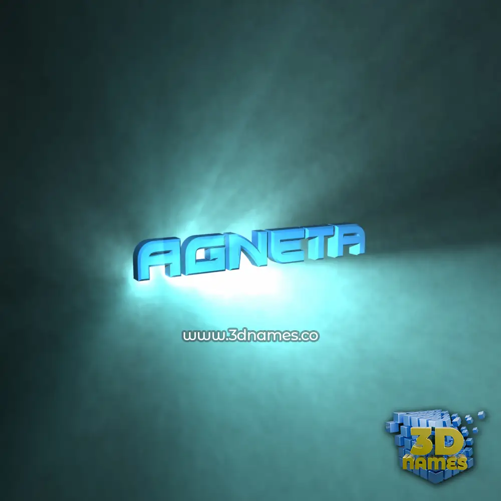 agneta in Light Shine style - 3D name wallpaper
