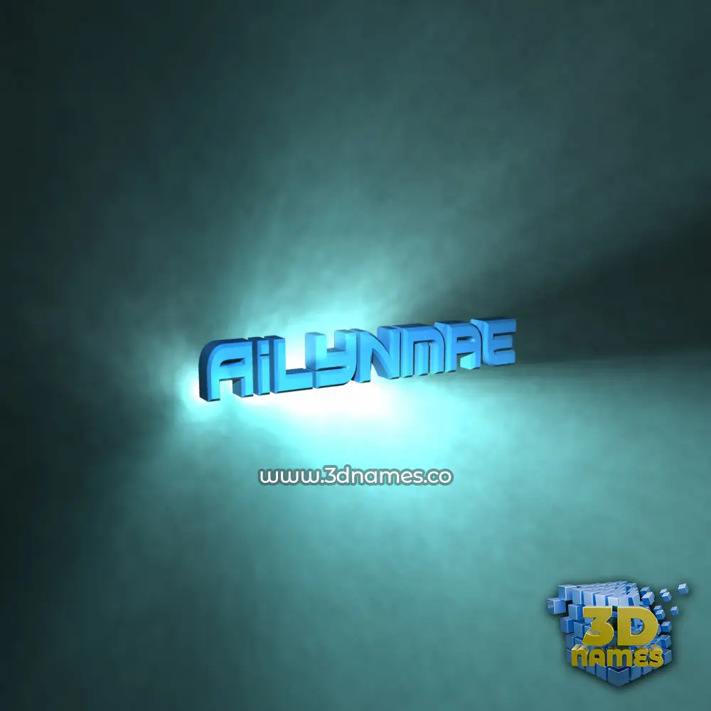 ailynmae in Light Shine style - 3D name wallpaper