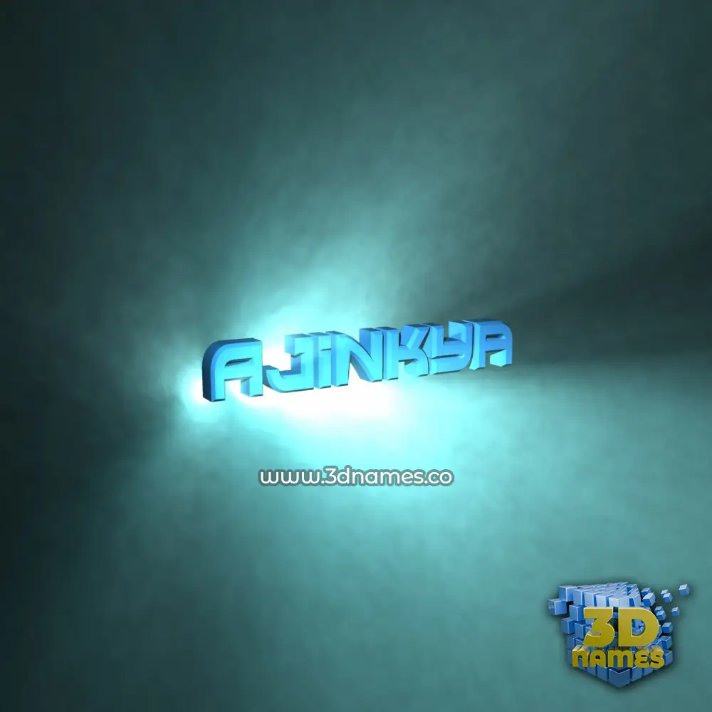 ajinkya in Light Shine style - 3D name wallpaper