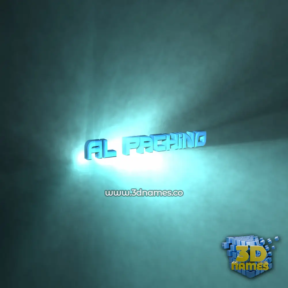 al pachino in Light Shine style - 3D name wallpaper