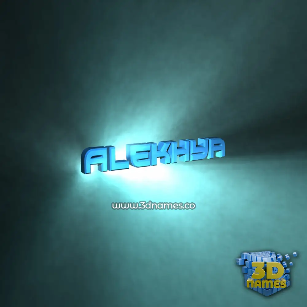 alekhya in Light Shine style - 3D name wallpaper