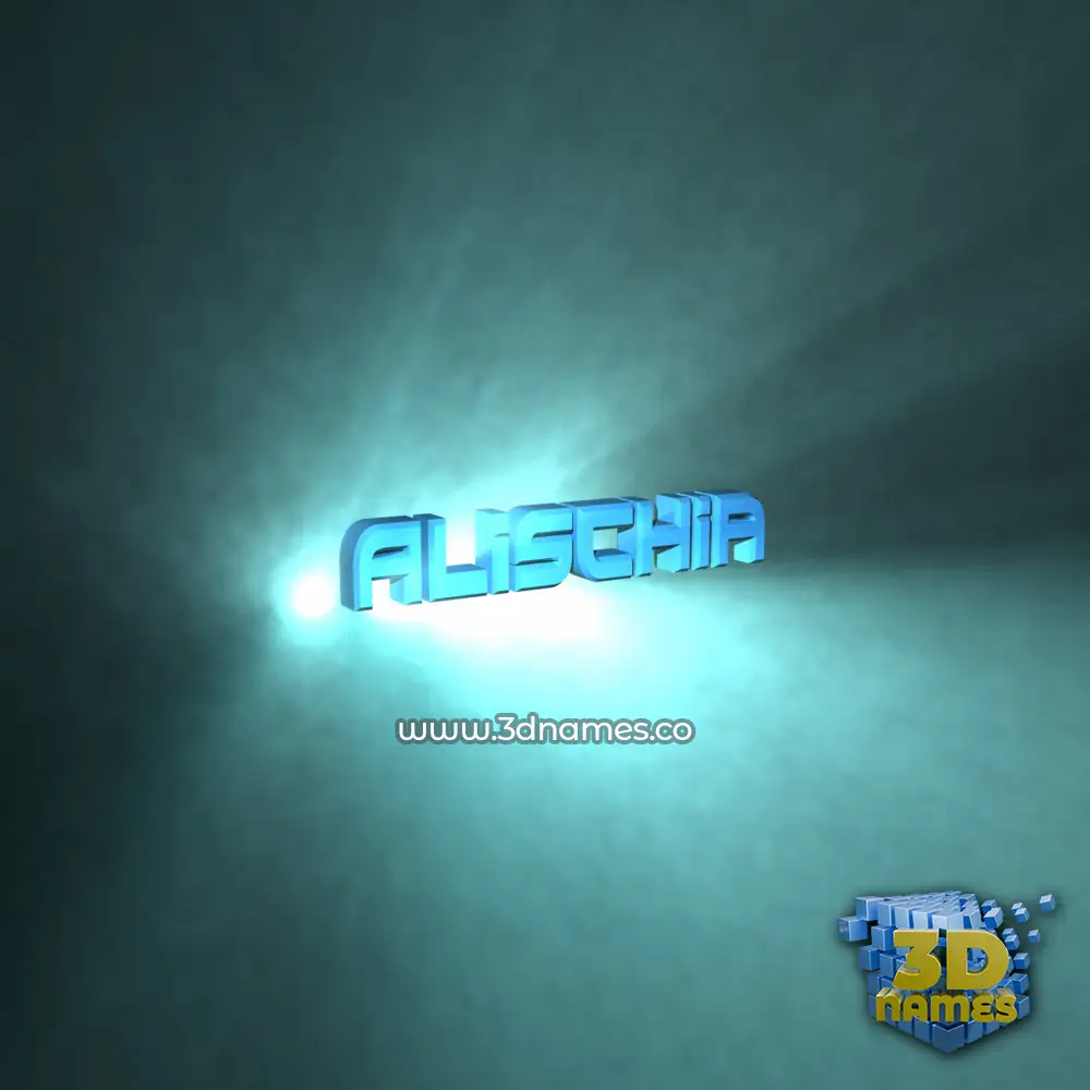 alischia in Light Shine style - 3D name wallpaper