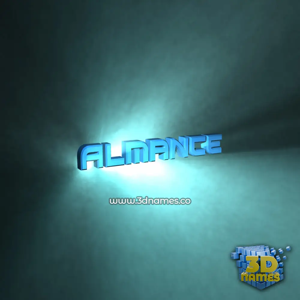 almance in Light Shine style - 3D name wallpaper