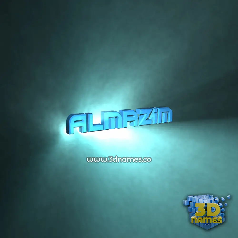 almazim in Light Shine style - 3D name wallpaper