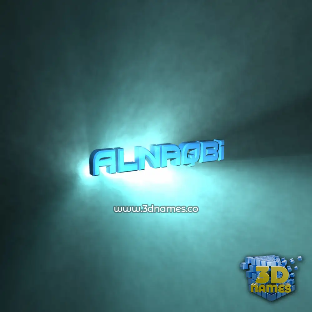 alnaqbi in Light Shine style - 3D name wallpaper