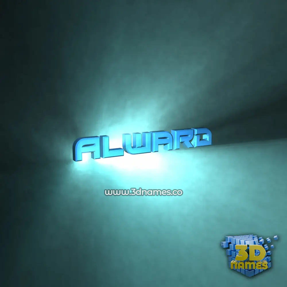 alward in Light Shine style - 3D name wallpaper