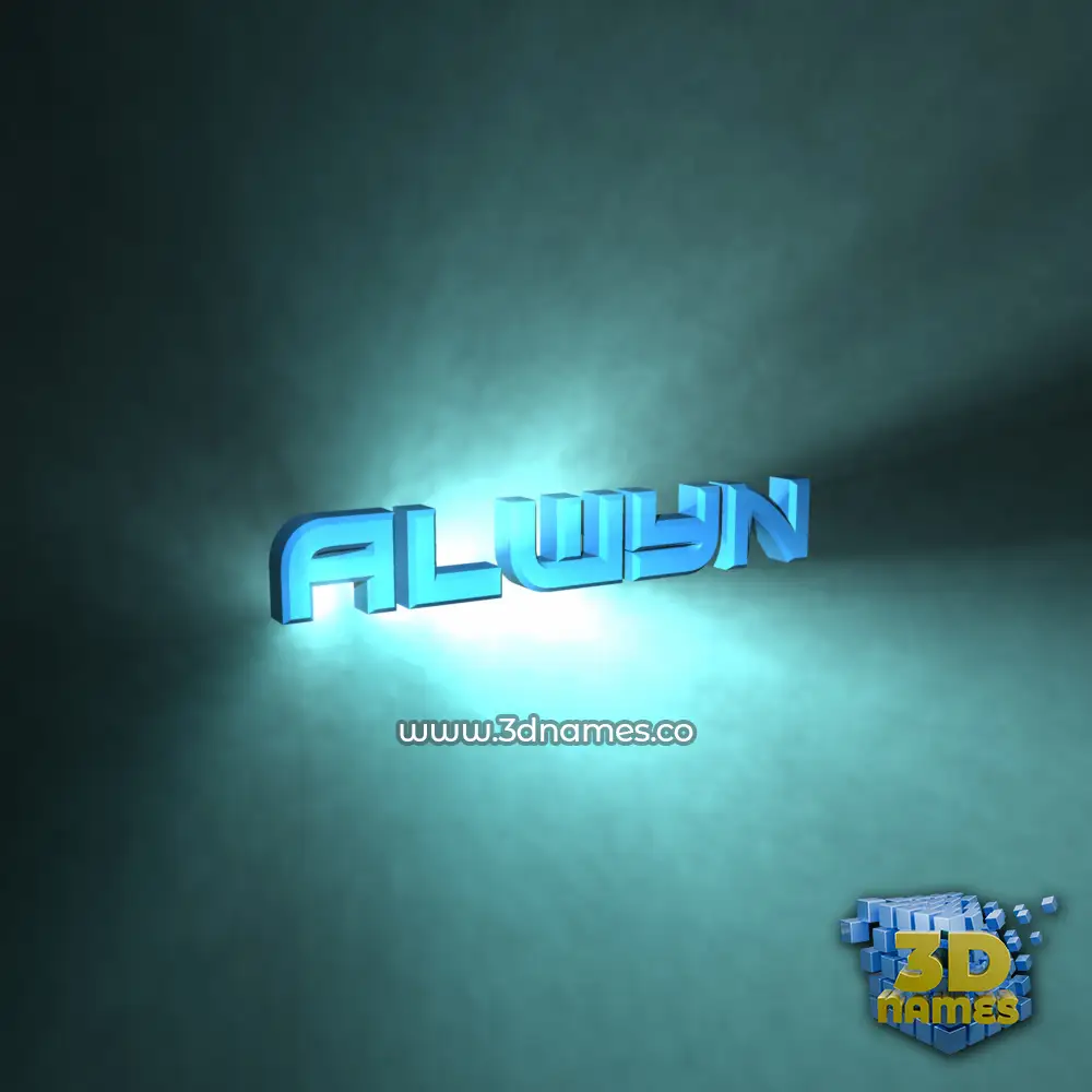 alwyn in Light Shine style - 3D name wallpaper
