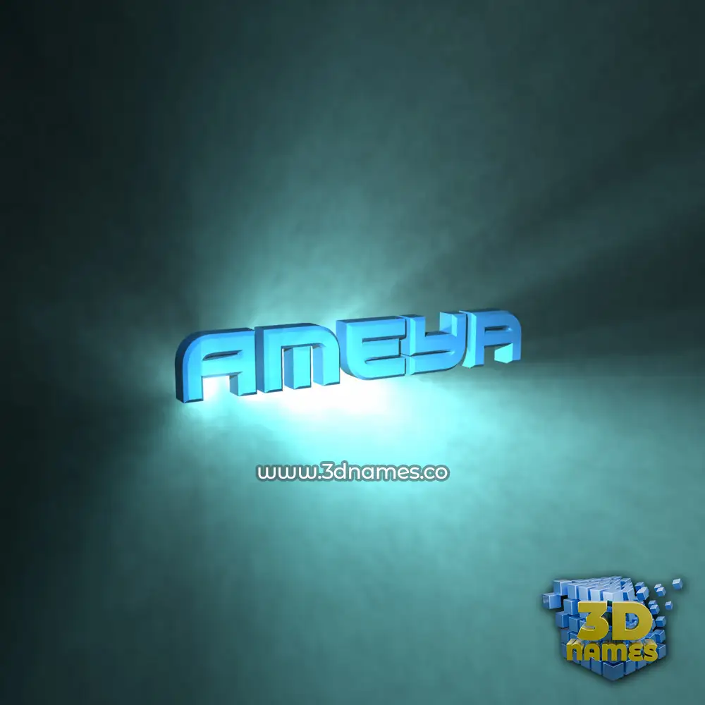 ameya in Light Shine style - 3D name wallpaper