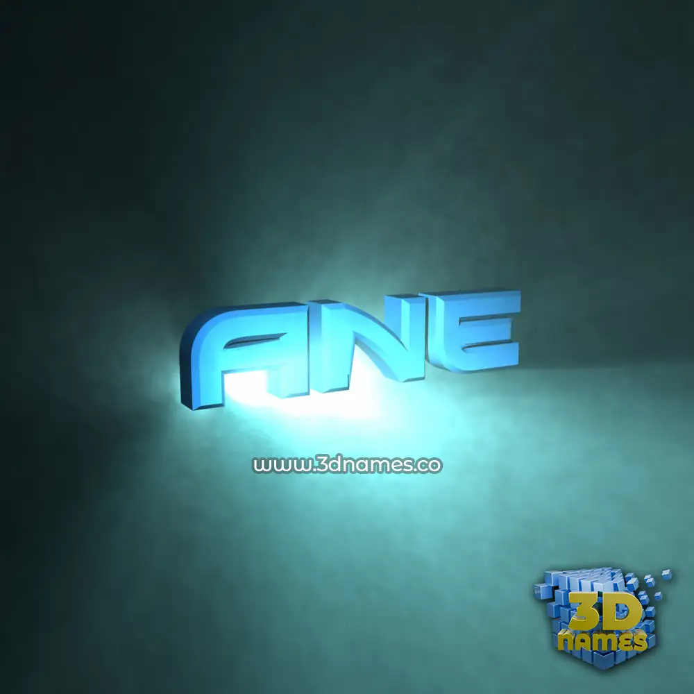 ane in Light Shine style - 3D name wallpaper