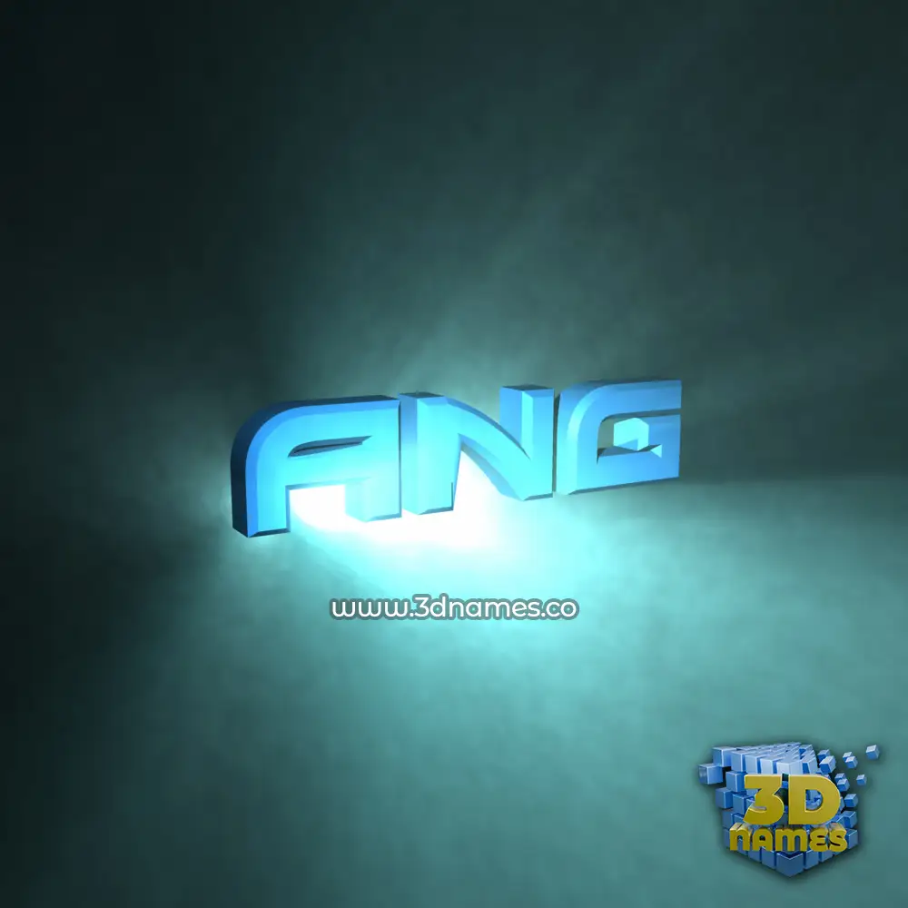 ang in Light Shine style - 3D name wallpaper