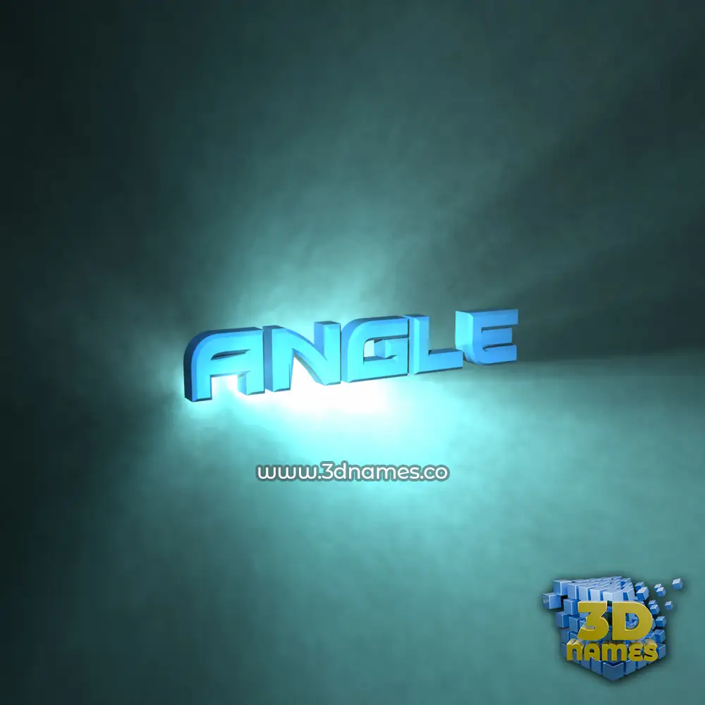 angle in Light Shine style - 3D name wallpaper
