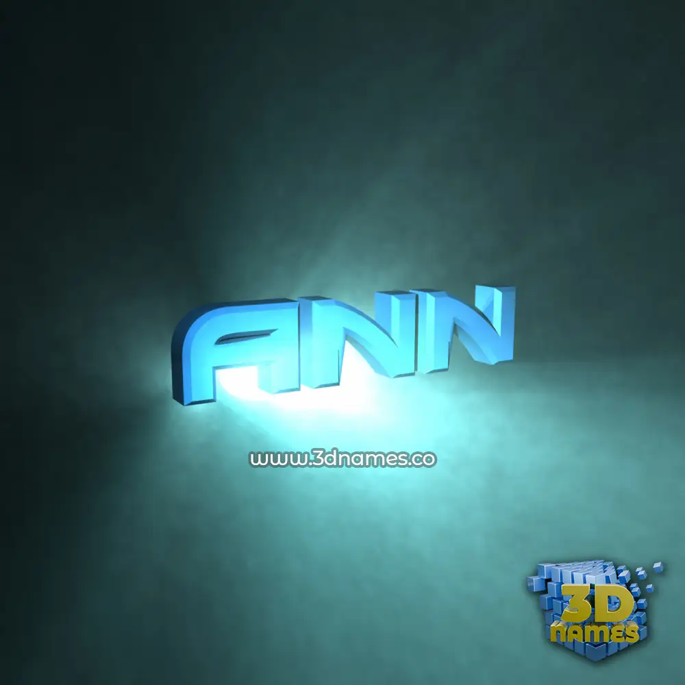 ann in Light Shine style - 3D name wallpaper