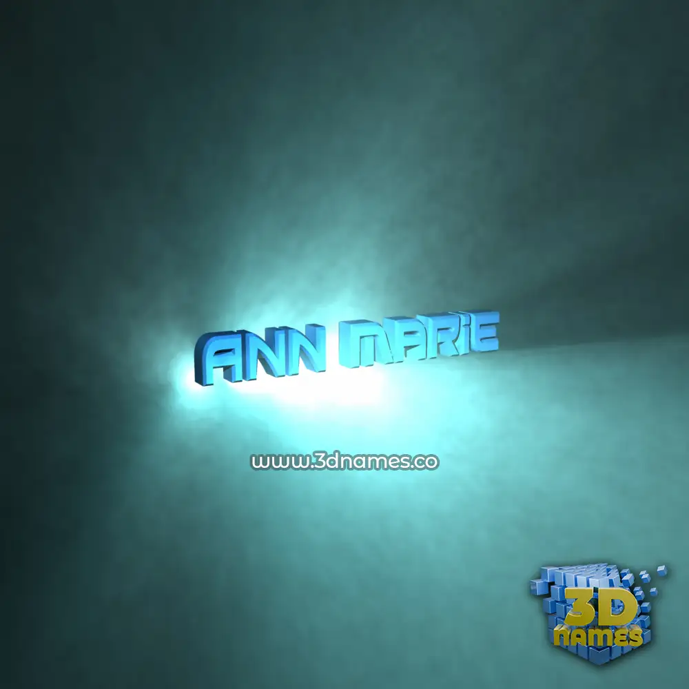 ann marie in Light Shine style - 3D name wallpaper