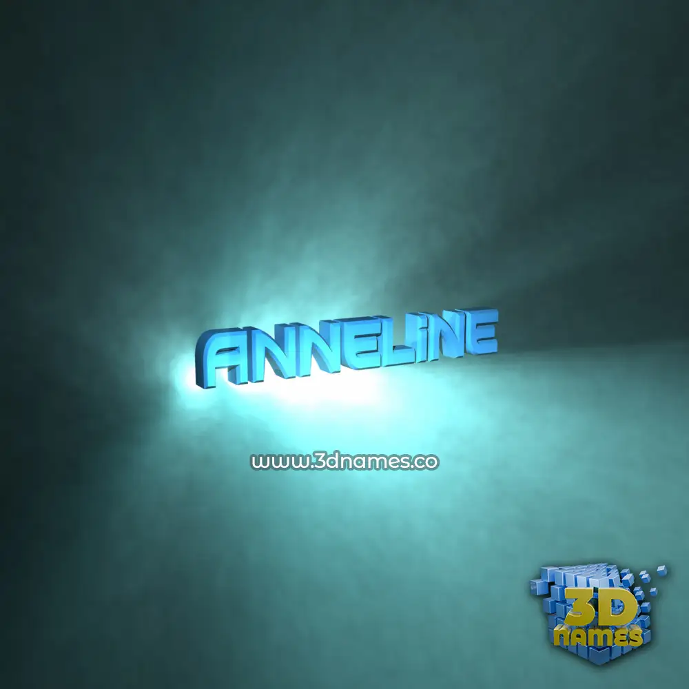 anneline in Light Shine style - 3D name wallpaper