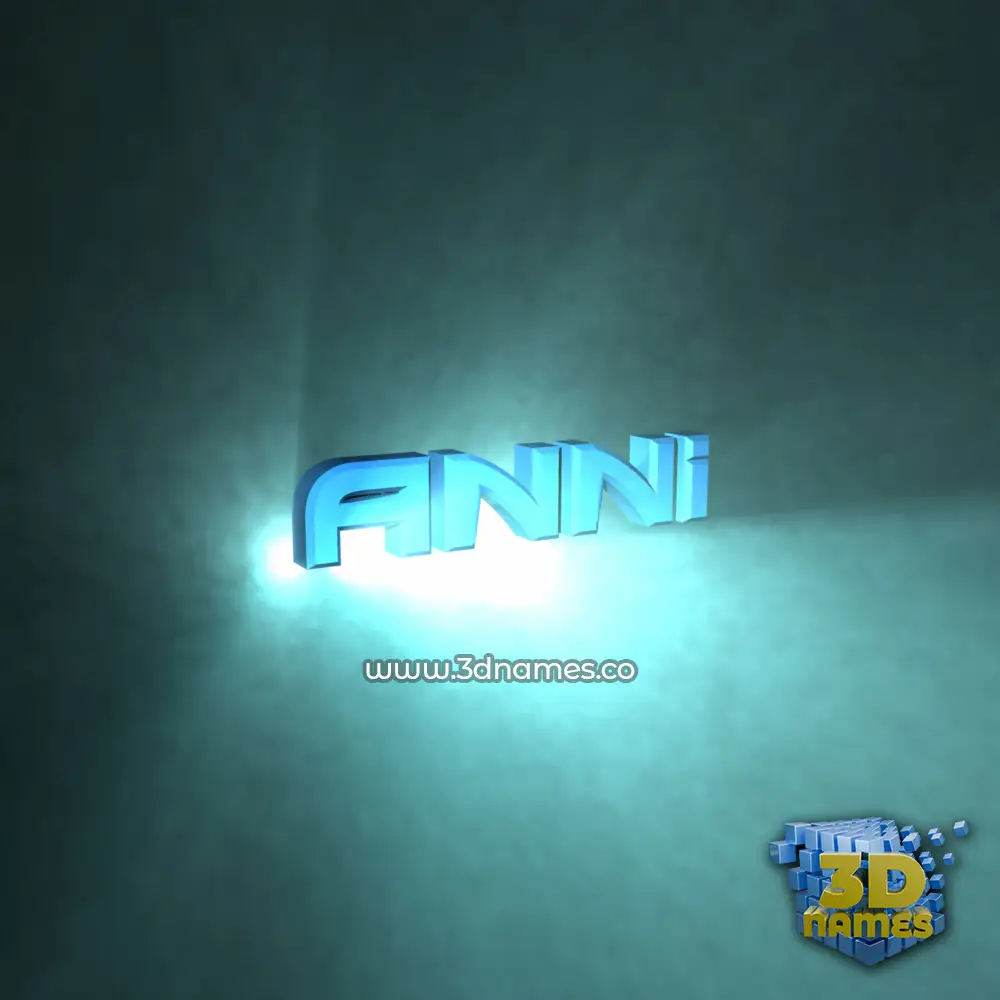 anni in Light Shine style - 3D name wallpaper