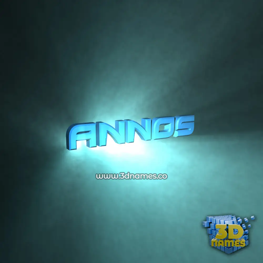 annos in Light Shine style - 3D name wallpaper