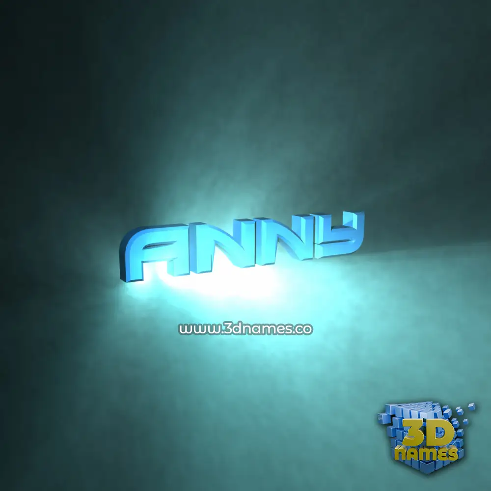 anny in Light Shine style - 3D name wallpaper