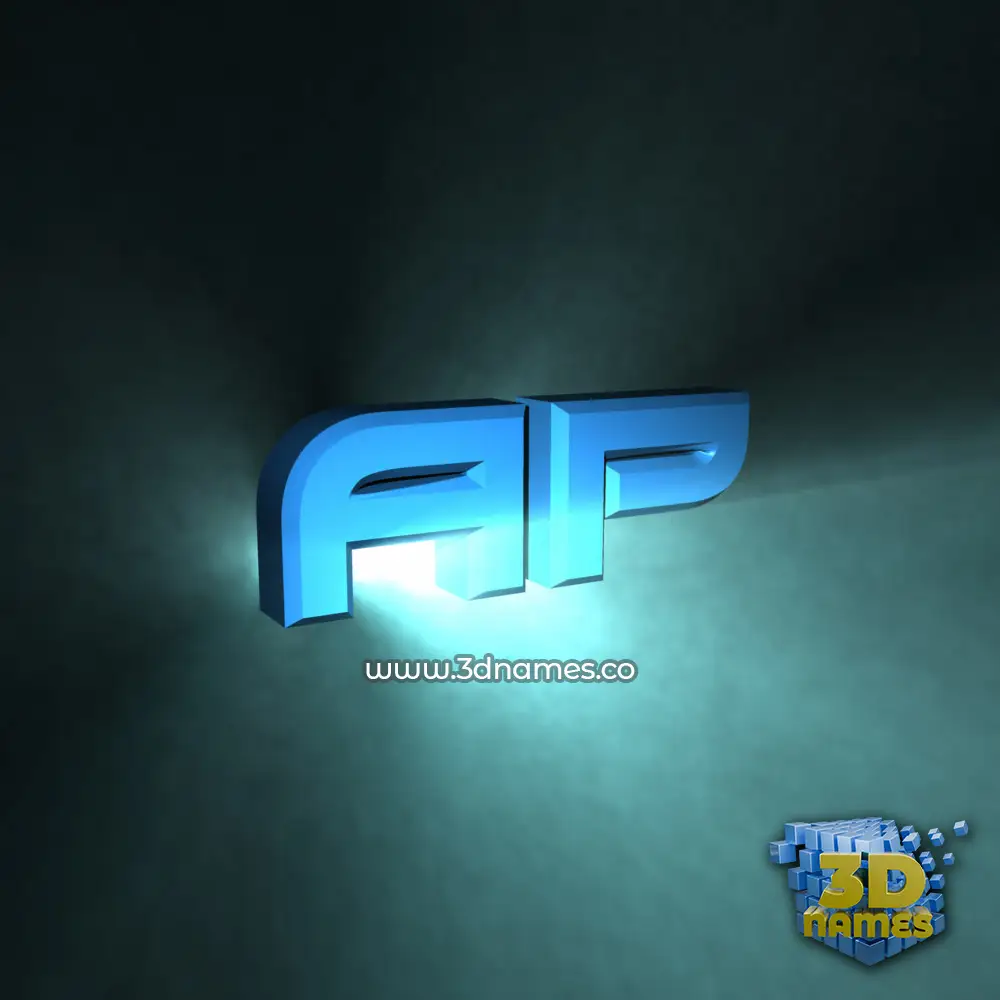 ap in Light Shine style - 3D name wallpaper
