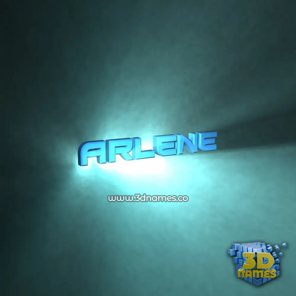 arlene in Light Shine style - 3D name wallpaper