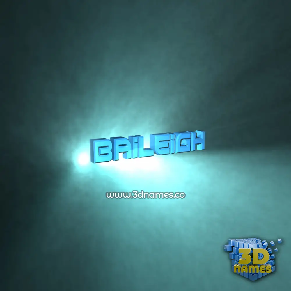 baileigh in Light Shine style - 3D name wallpaper