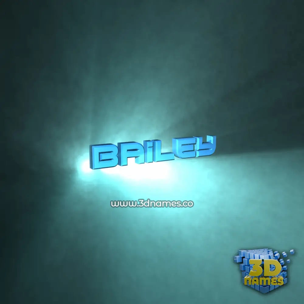 bailey in Light Shine style - 3D name wallpaper