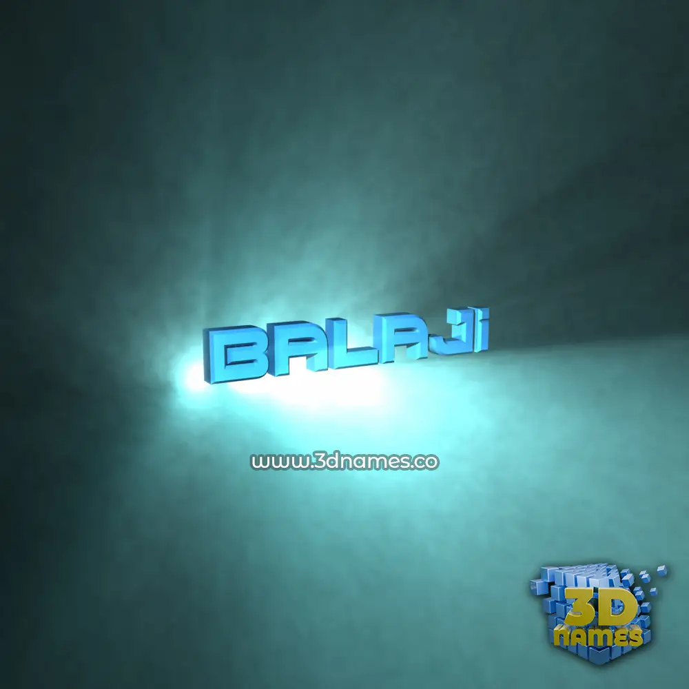 balaji in Light Shine style - 3D name wallpaper