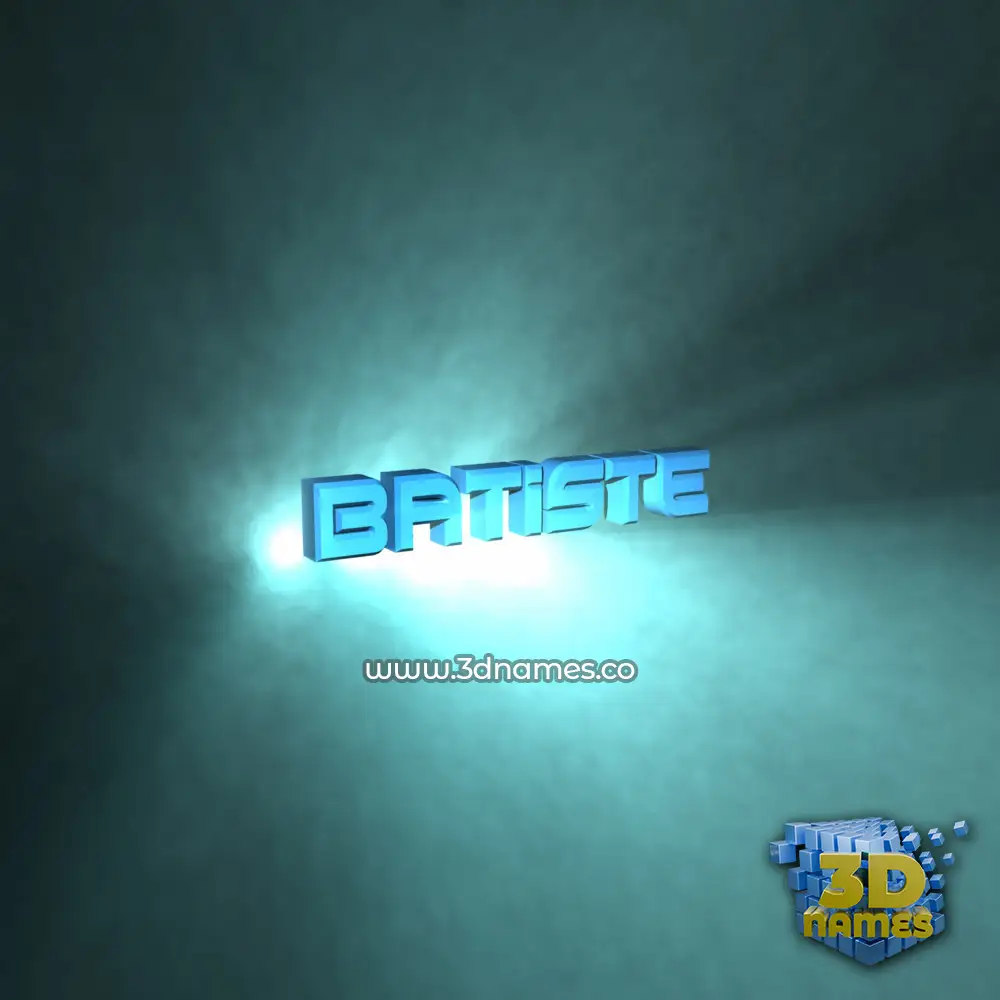 batiste in Light Shine style - 3D name wallpaper