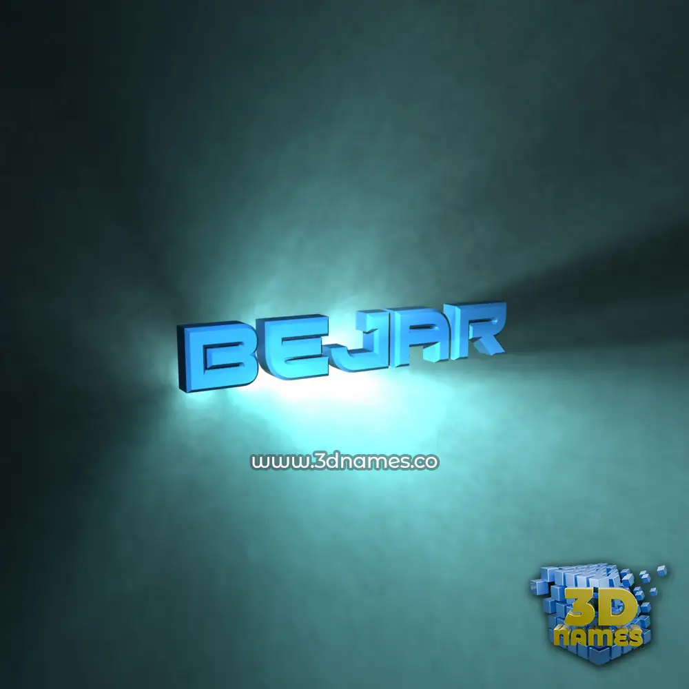 bejar in Light Shine style - 3D name wallpaper