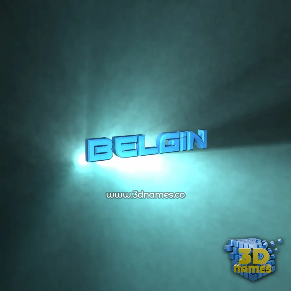 belgin in Light Shine style - 3D name wallpaper