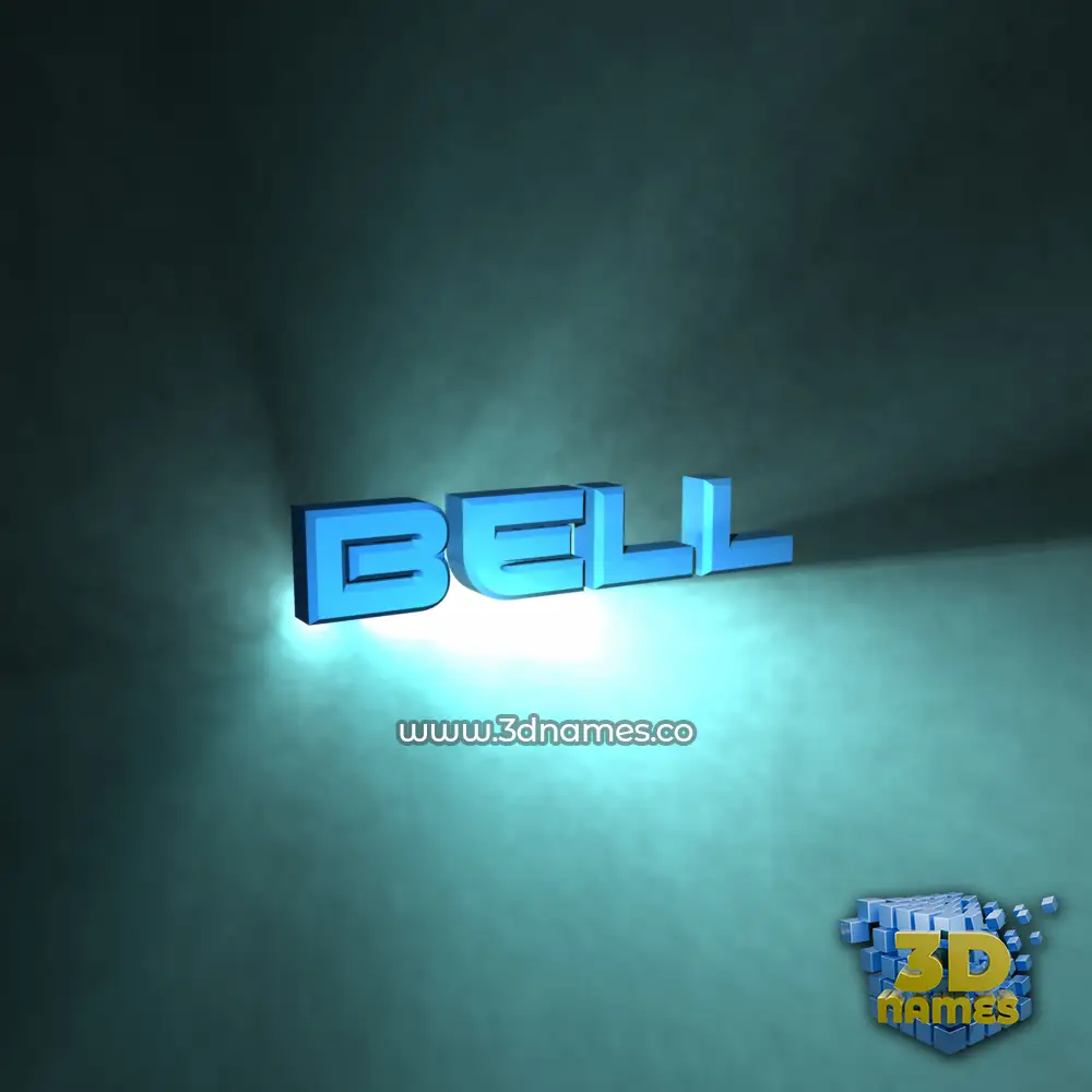 bell in Light Shine style - 3D name wallpaper