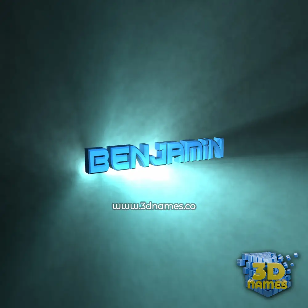 benjamin in Light Shine style - 3D name wallpaper