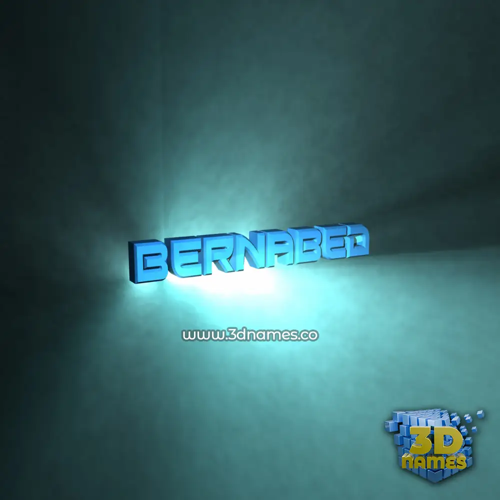 bernabed in Light Shine style - 3D name wallpaper