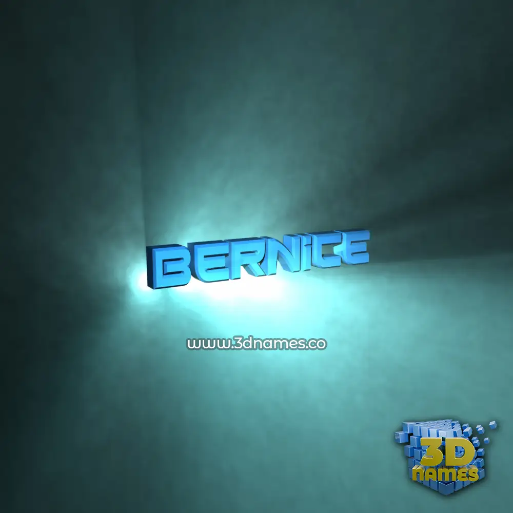 bernice in Light Shine style - 3D name wallpaper