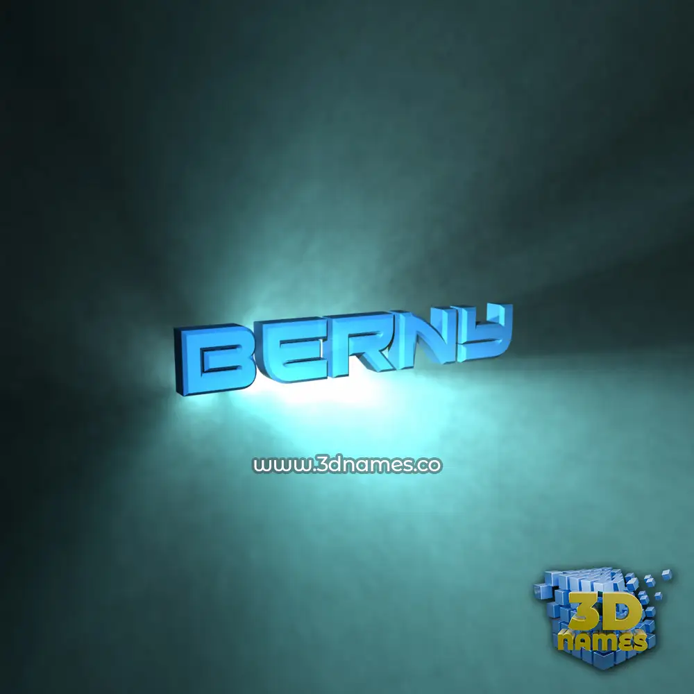 berny in Light Shine style - 3D name wallpaper